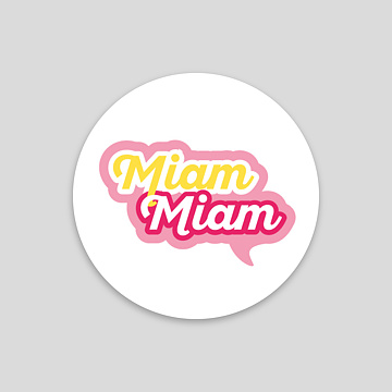 Stickers Vacances Miam Miam