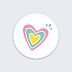 Stickers vacances Cœur
