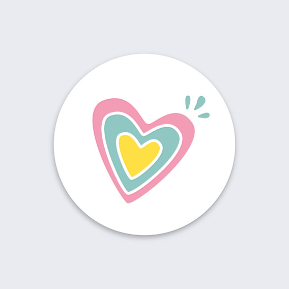 Stickers Vacances Cœur