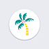 Stickers Vacances Palmier