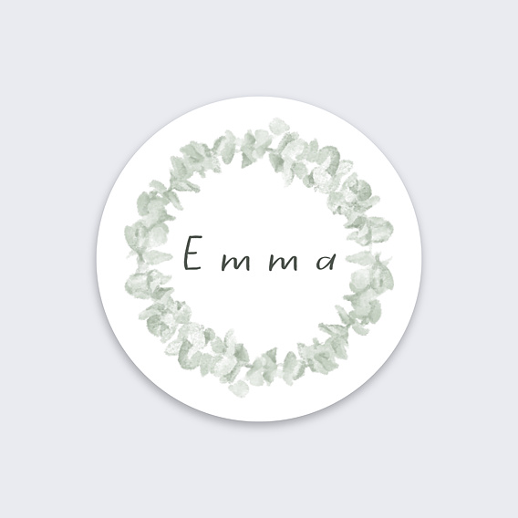 Stickers baptême Couronne avec Croix