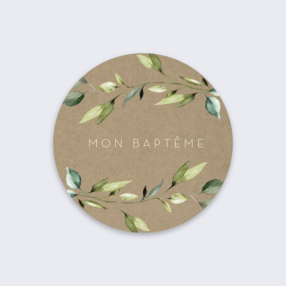 Stickers baptême Modern Love