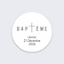Stickers baptême Croix Minimaliste