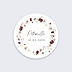 Stickers baptême Couronne de Fleurs Sauvages