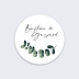 Stickers baptême Branche d'Eucalyptus