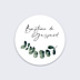 Stickers Baptême Branche d'Eucalyptus