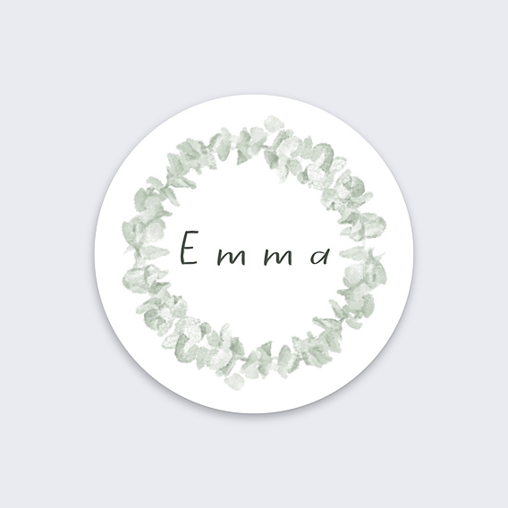 Stickers Baptême Couronne avec Croix