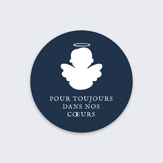 Sticker décès Ange