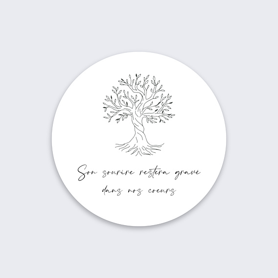 Sticker décès Arbre de Vie