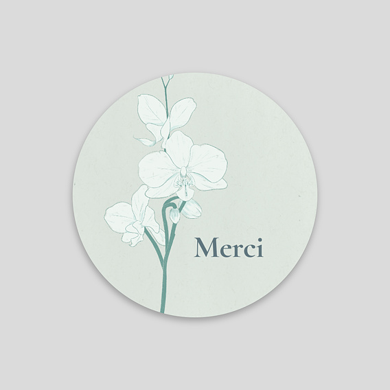 Sticker Décès Orchidée