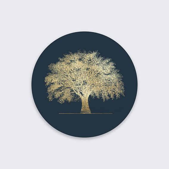 Sticker décès Arbre Recto