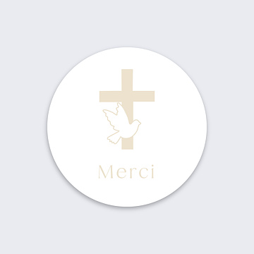 Sticker Dcs Croix et Colombe