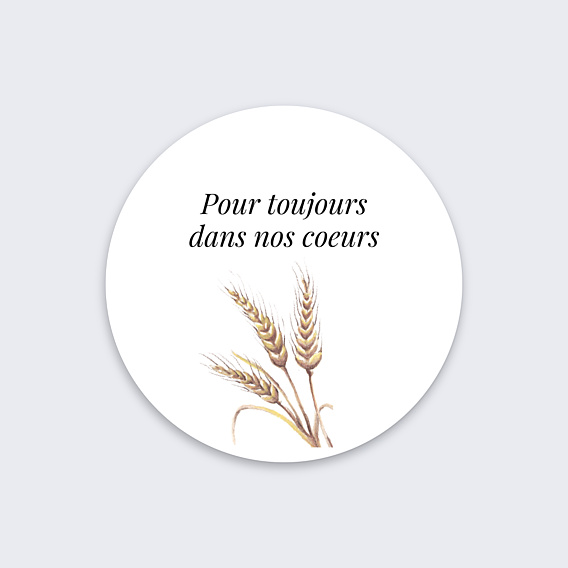Stickers Décès Joli epis de blé