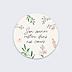 Stickers Décès Cadre Fleuri