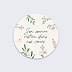 Sticker décès Cadre Fleuri