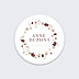 Stickers Décès Couronne Fleurie