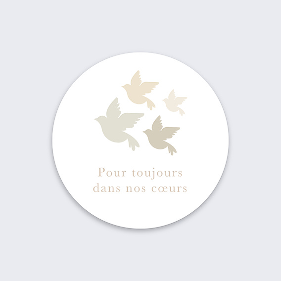 Stickers Décès Envol de Colombe