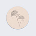 Stickers Décès Chrysanthème