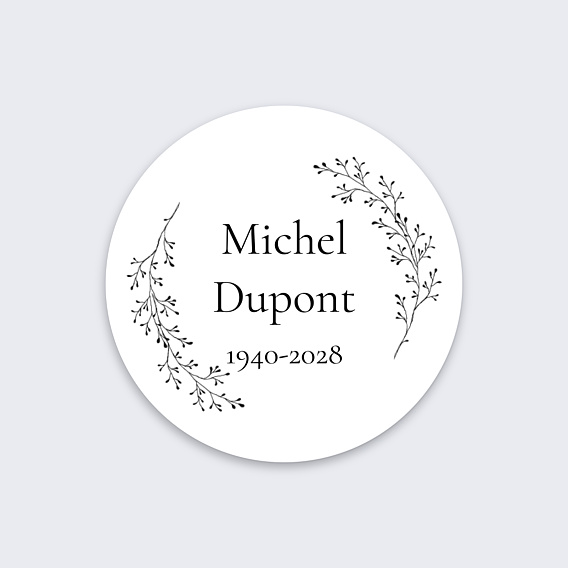 Stickers Décès Couronne