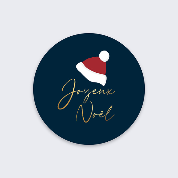 Stickers de Noël  Bonnet Père Noël