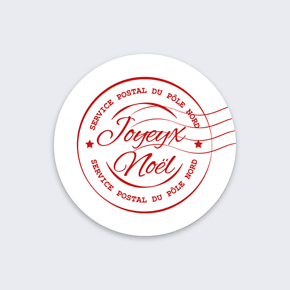 Stickers Noël Tampon Noël