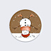 Stickers Noël Bonhomme de Neige Retourné