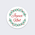 Stickers Noël Joyeux Noël couronne