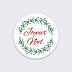 Stickers Noël Joyeux Noël couronne