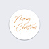 Stickers Noël Typo Merry Christmas