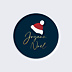 Stickers Noël  Bonnet Père Noël