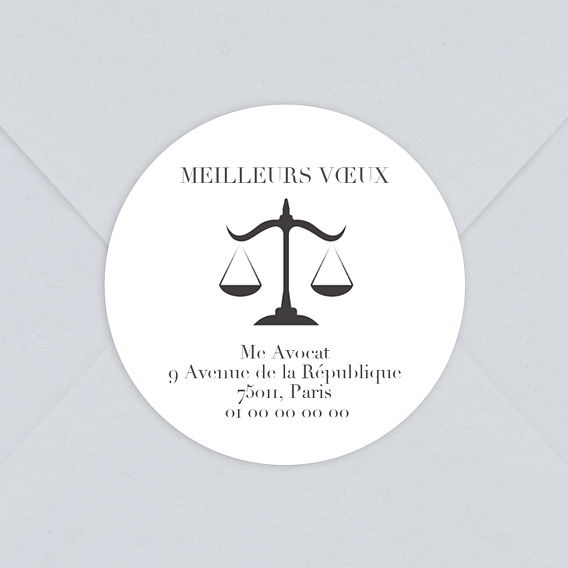 Stickers Voeux Entreprise Avocat