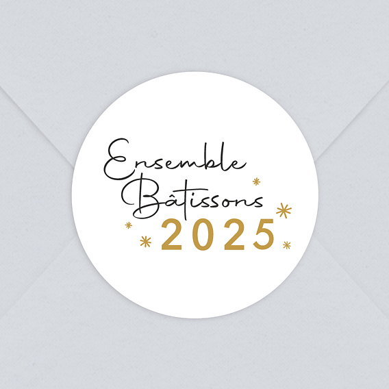 Stickers Voeux Entreprise Bâtissons