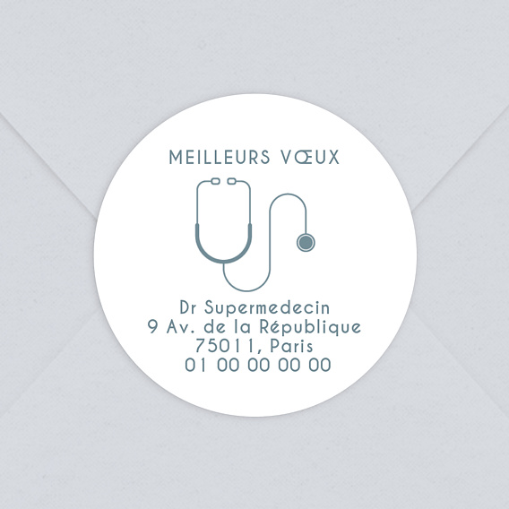 Stickers Voeux Entreprise Médecin