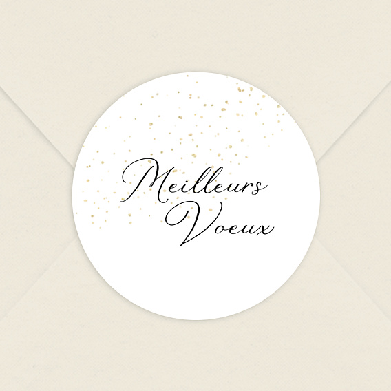 Stickers Voeux Entreprise Paillette