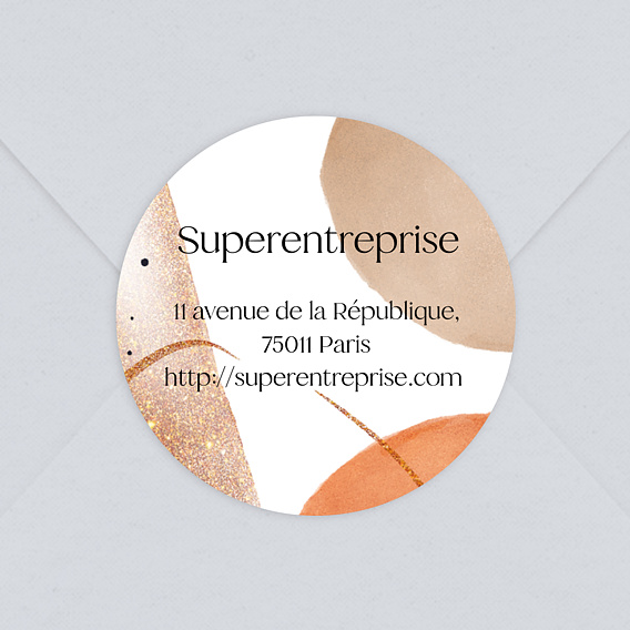 Stickers Voeux Entreprise Pinceau