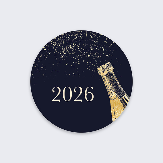 Stickers vœux entreprise Bulles Fraîches Recto