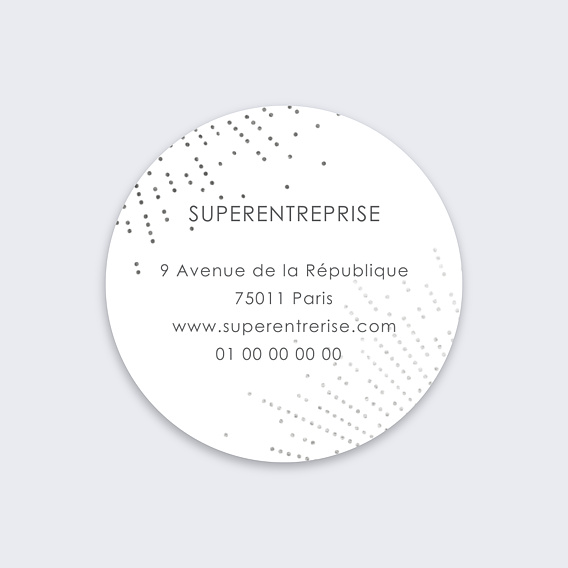 Stickers vœux entreprise Explosion Logo Recto