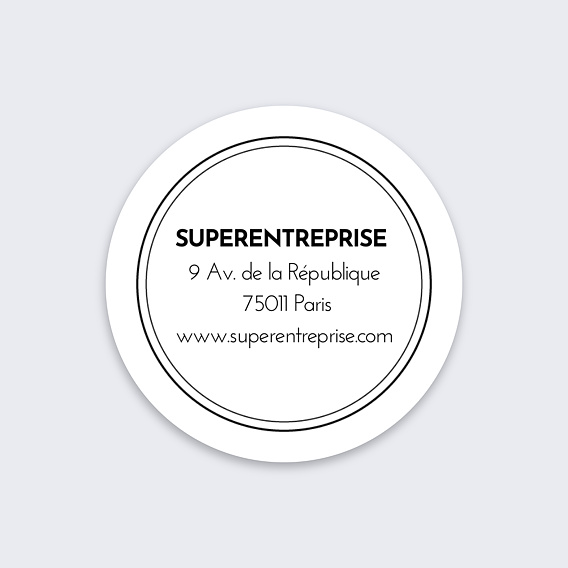 Stickers vœux entreprise Immobilier Recto