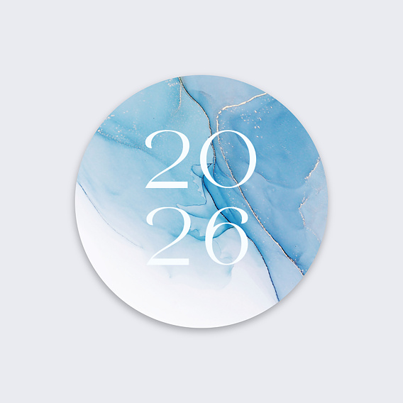 Stickers vœux entreprise Océan Recto