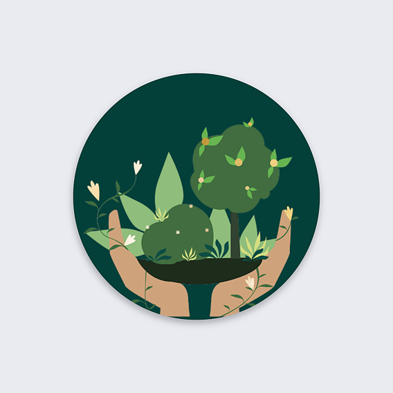 Stickers vœux entreprise Projet Grandissant Recto