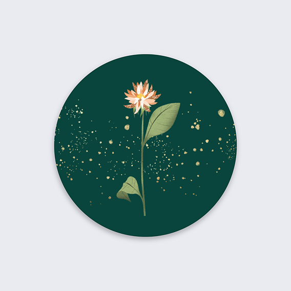 Stickers vœux entreprise Cycle Floraison Après 1