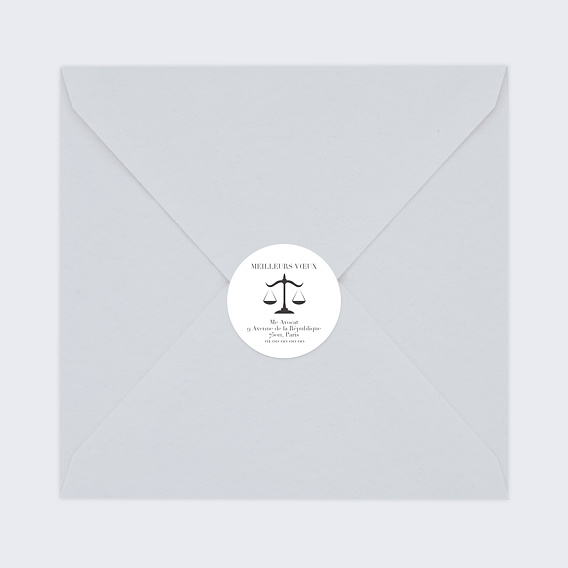 Stickers vœux entreprise Avocat Après 3