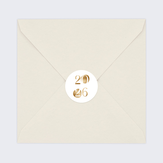 Stickers vœux entreprise Bicolore Design Après 4