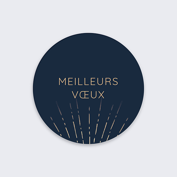 Stickers Voeux Feux Artifices