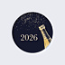 Stickers Voeux Bulles Fraîches