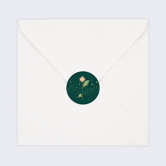 Stickers vœux entreprise Cycle Floraison Après 4