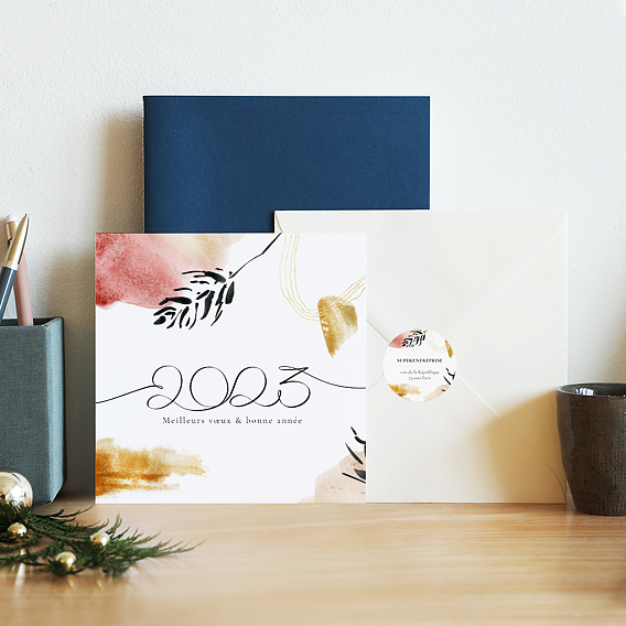 Stickers vœux entreprise Stickers de Vœux Créative Après 4