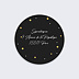 Stickers vœux entreprise Paillettes Recto