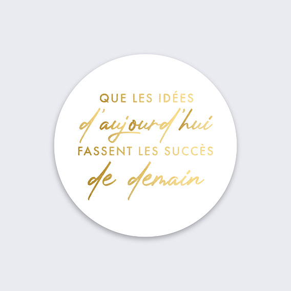 Stickers vœux entreprise Succès Recto