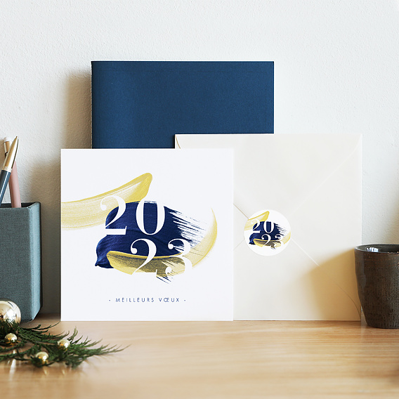 Stickers vœux entreprise Peinture Éclatante Après 4